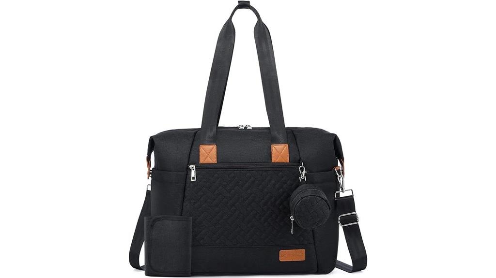 waterproof diaper bag tote