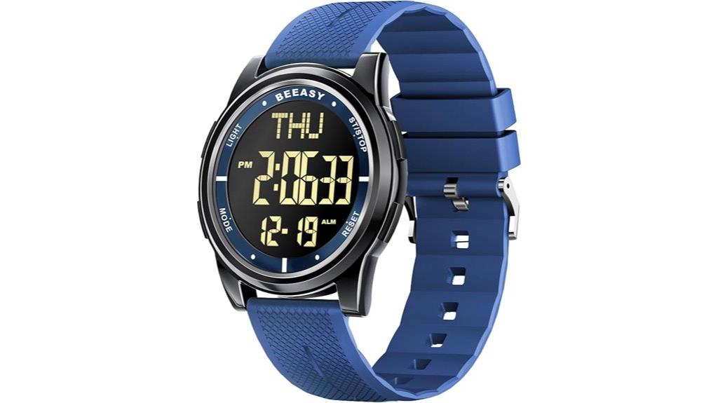 waterproof digital watch unisex