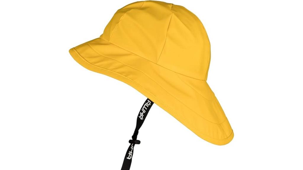 waterproof wide brim rain hat