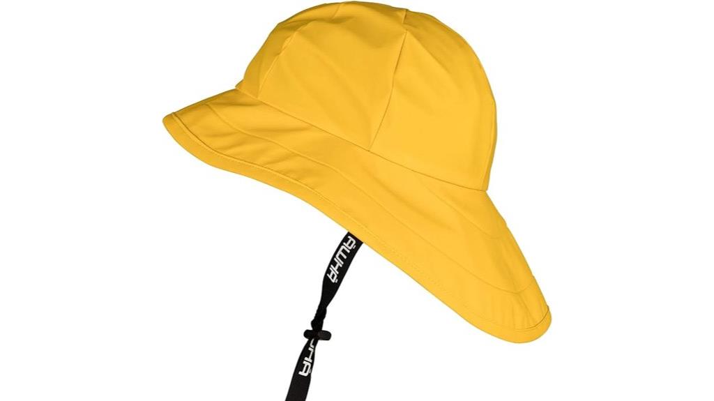 waterproof wide brim rain hat