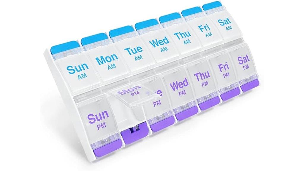 weekly pill organizer case