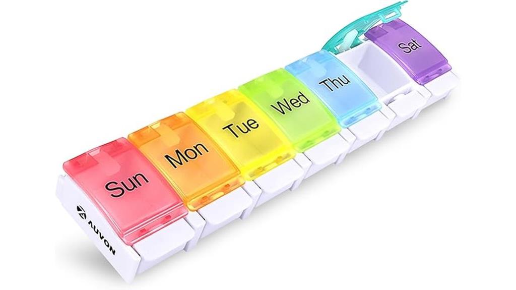weekly pill organizer design