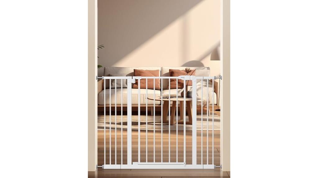 white 30 inch baby gate