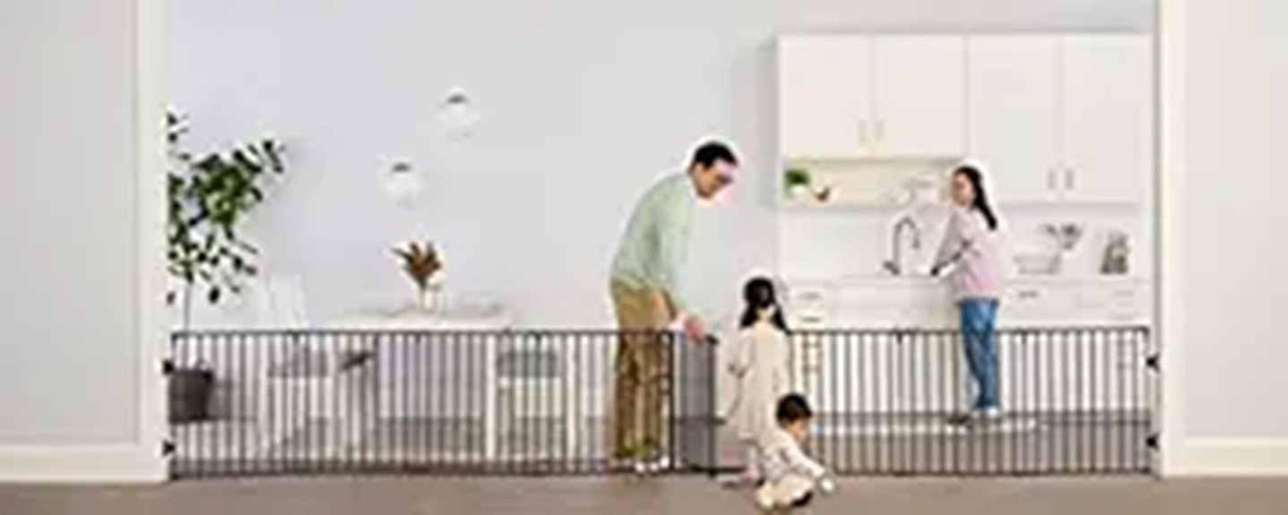 wide adjustable baby gate