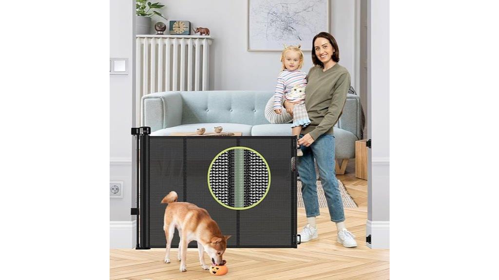 wide retractable baby gate