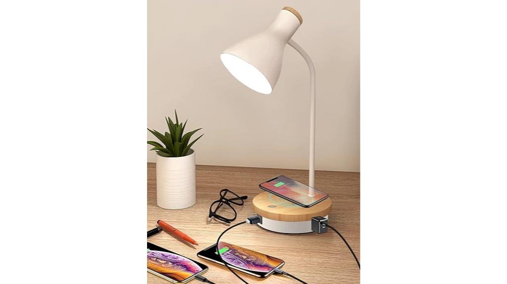 wireless charging metal lamp