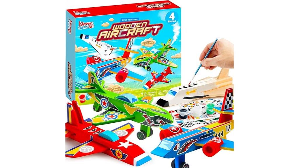 wooden aircraft craft kit