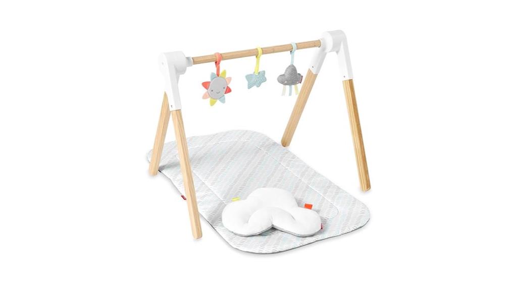 wooden baby activity gym