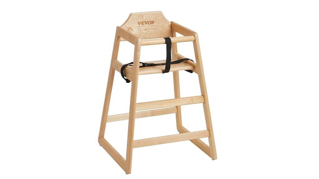 wooden baby booster seat