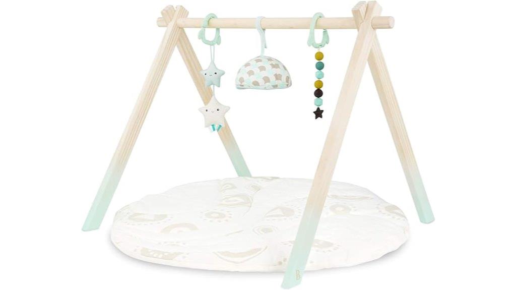 wooden baby play gym