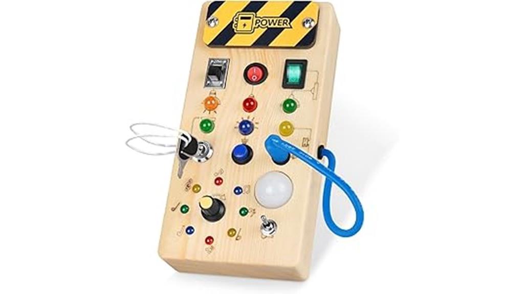 wooden busy board toys