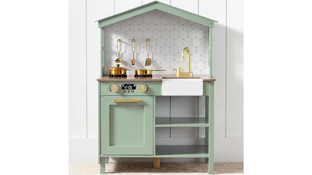 wooden farmhouse kitchen set
