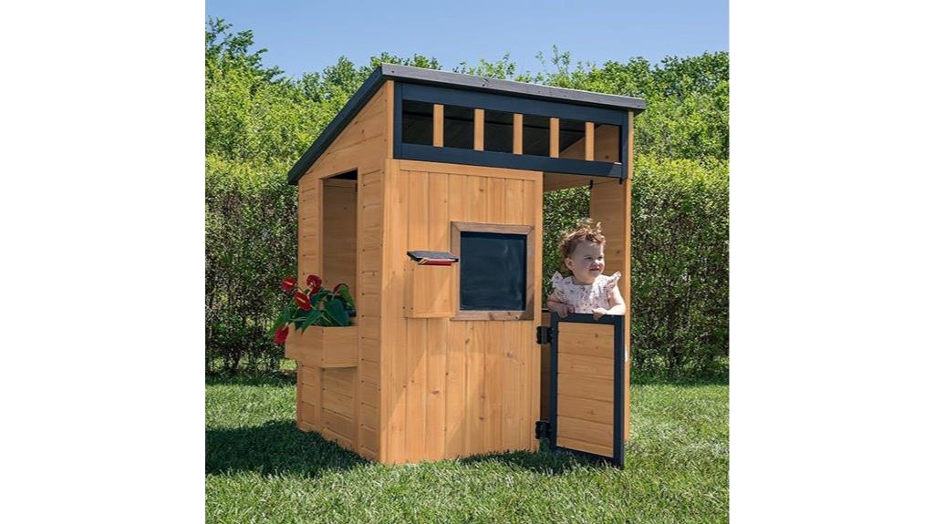 wooden kids playhouse cottage