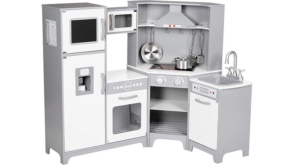 wooden kitchen toy playset