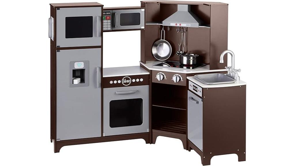 wooden kitchen toy set