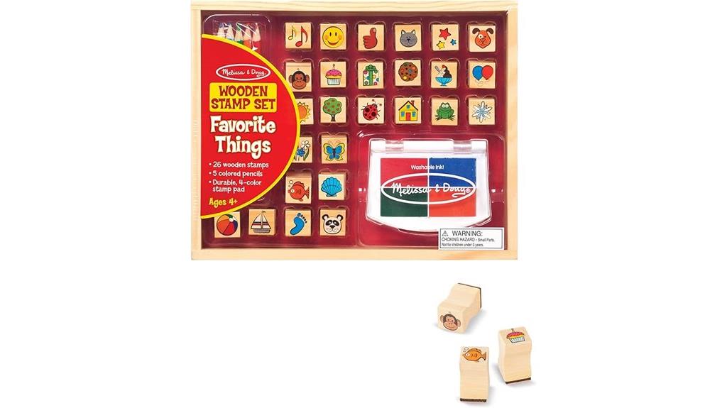 wooden stamp set collection