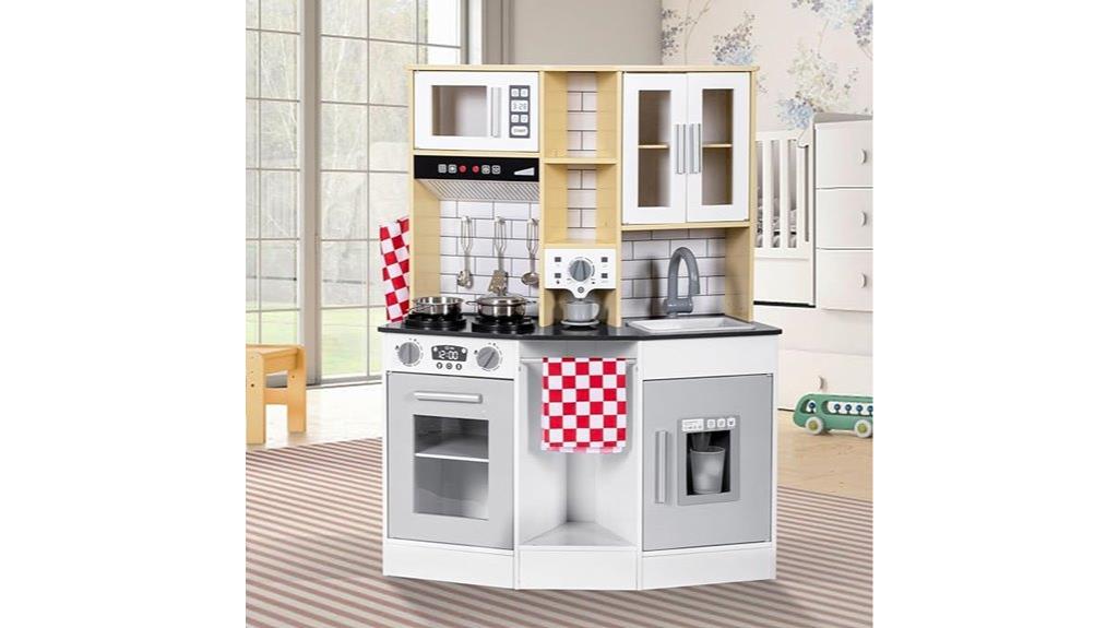 wooden toddler kitchen playset