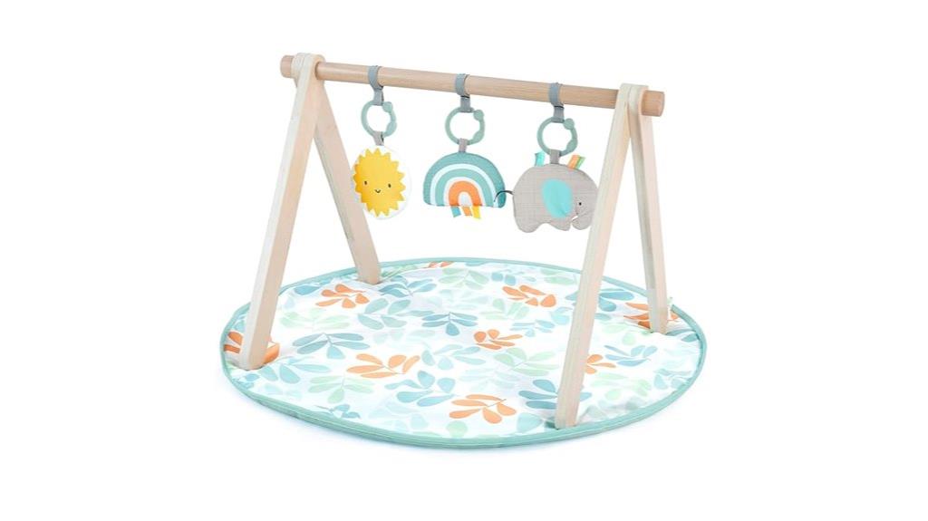 wooden toy play mat