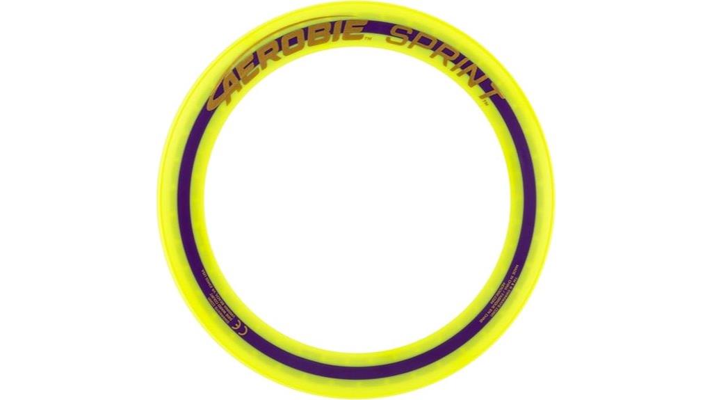 yellow 10 inch flying disc
