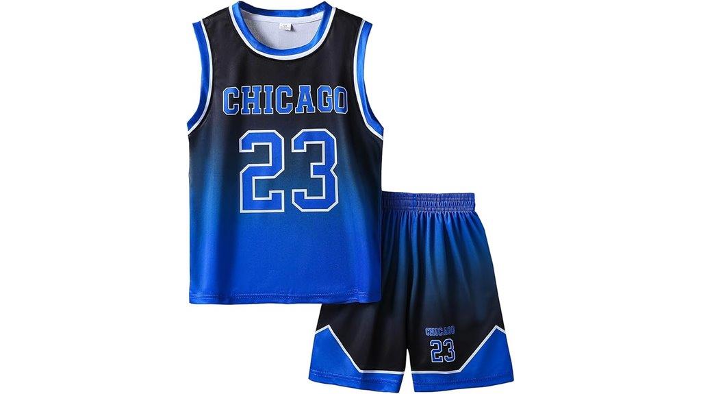 youth basketball jersey set