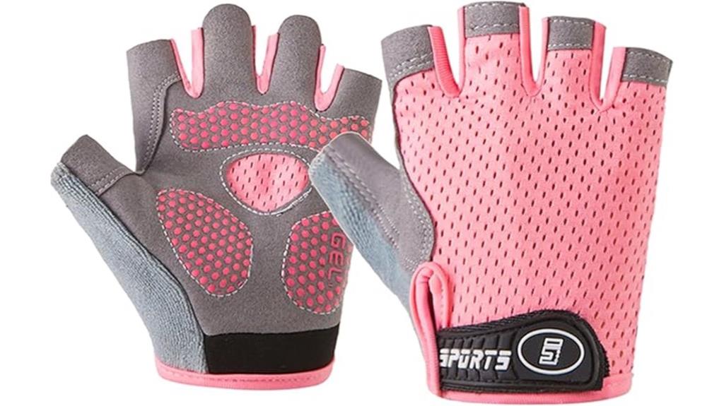 youth cycling fingerless gloves