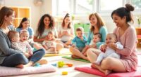 parent baby social classes