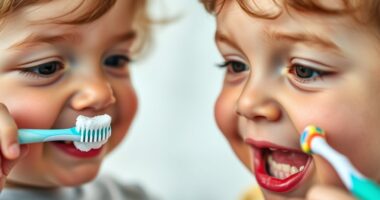 gentle brushing for children