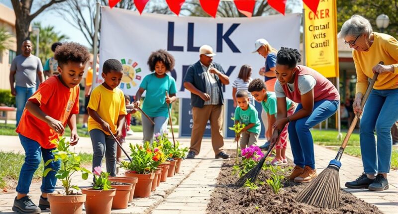 mlk service age activities