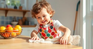toddler chore practical skills