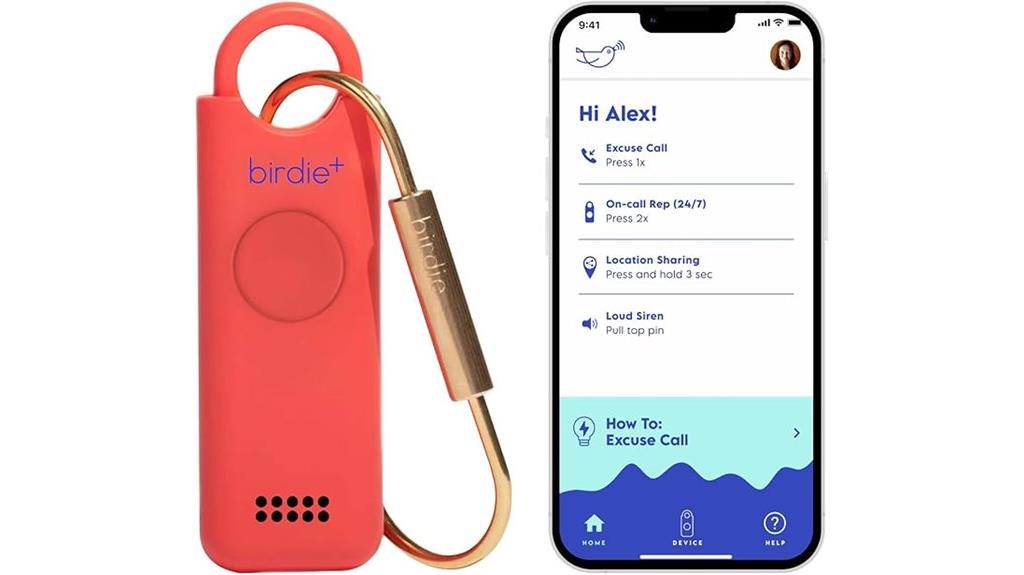 birdie safety alarm for women