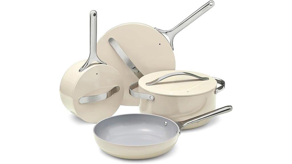 caraway ceramic cookware set