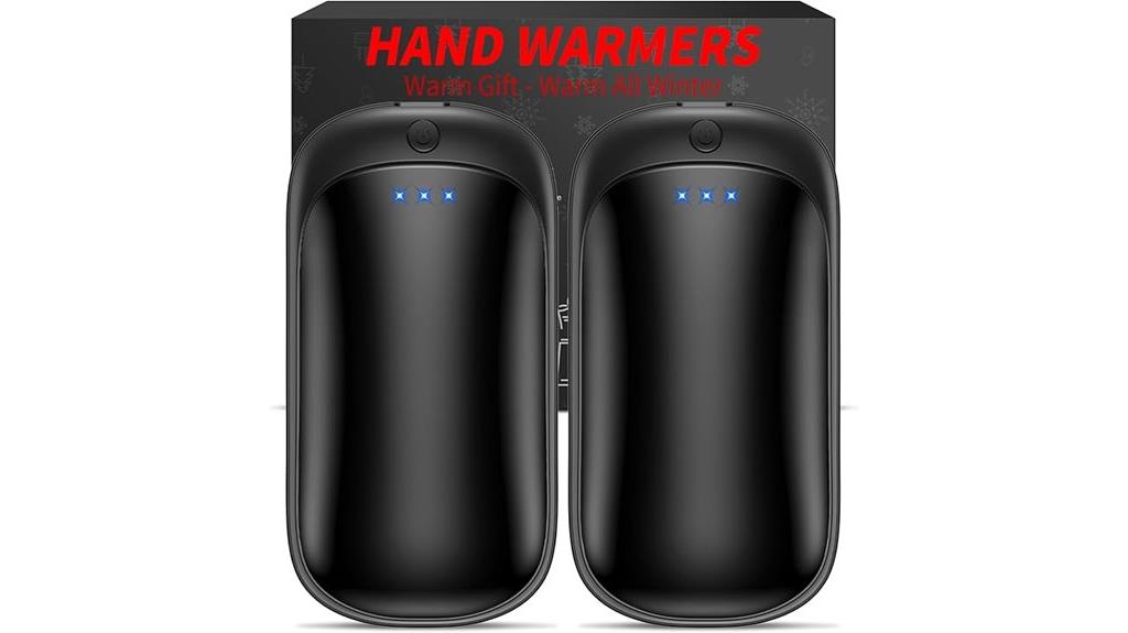 double pack rechargeable hand warmers