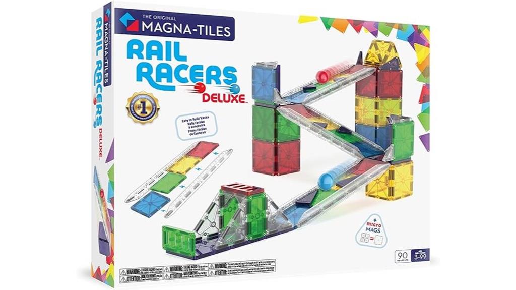 magnetic rail construction set