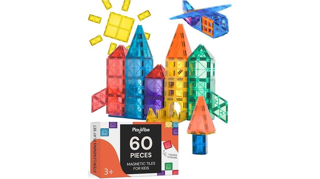 magnetic tiles 60 pieces