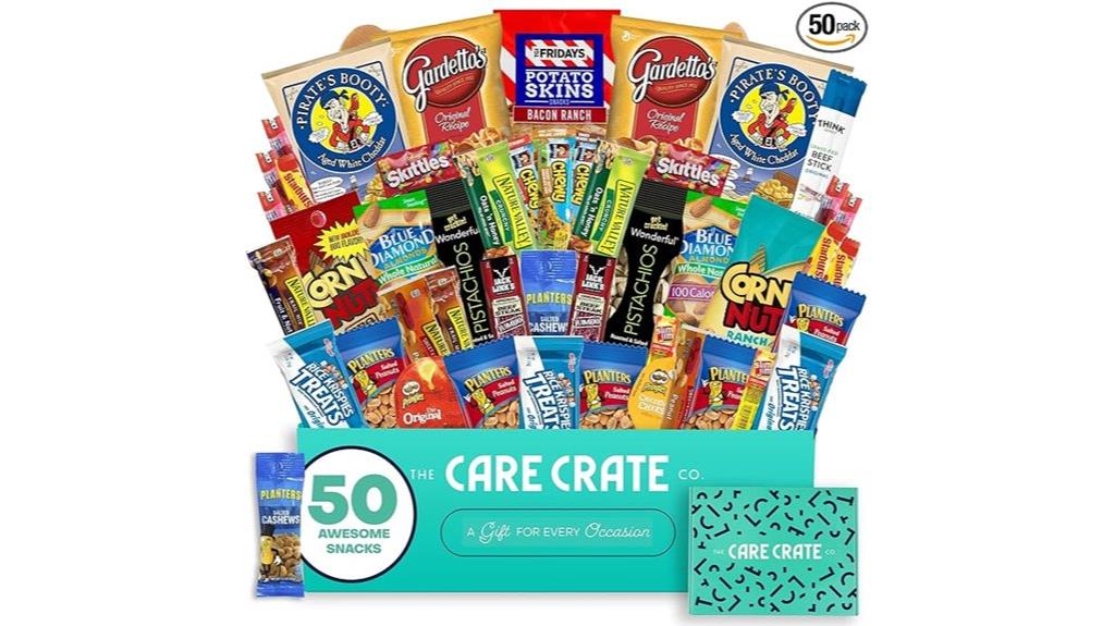 men s 50 item snack assortment