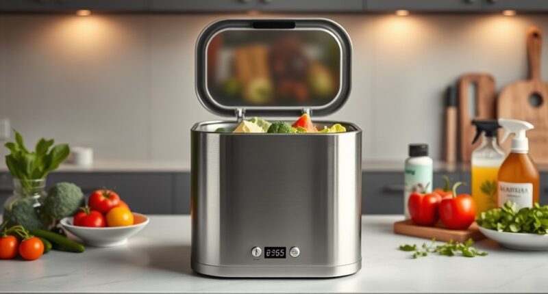 top electric kitchen compost bins