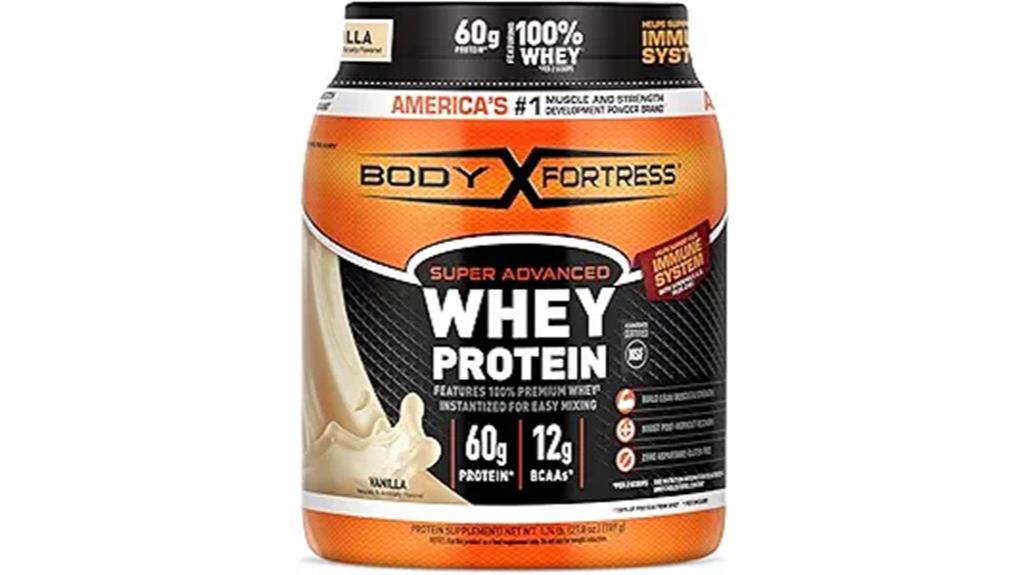 vanilla body fortress whey