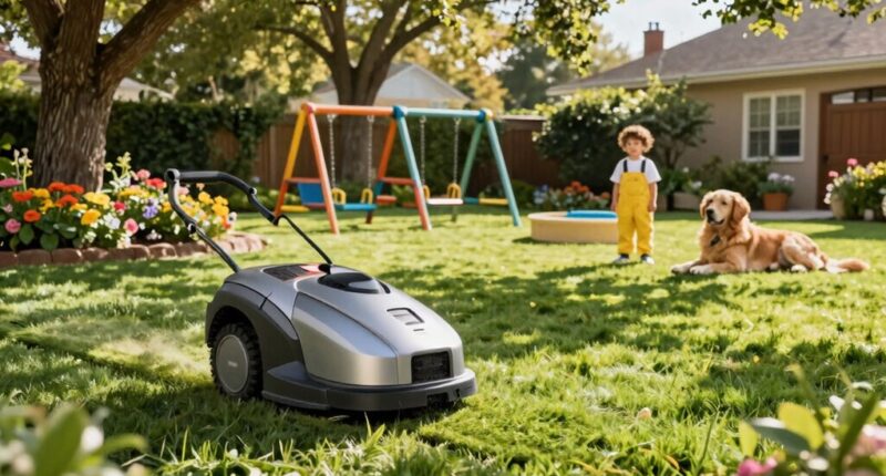 automated lawn mower safety
