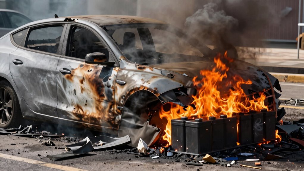 battery failure triggers thermal runaway