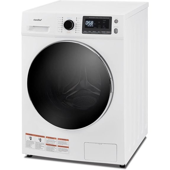 compact white washer dryer