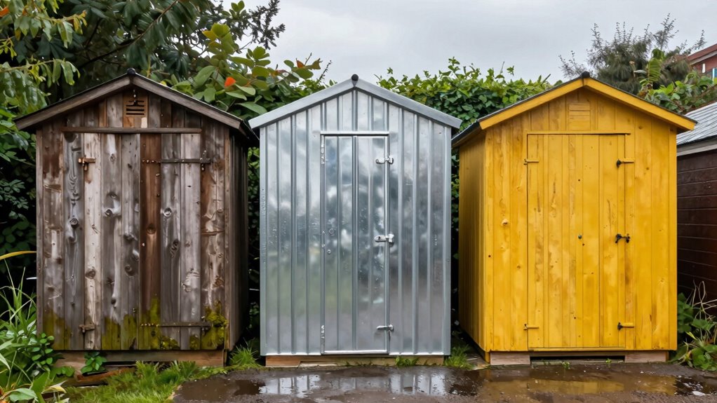 durable weather resistant shed materials