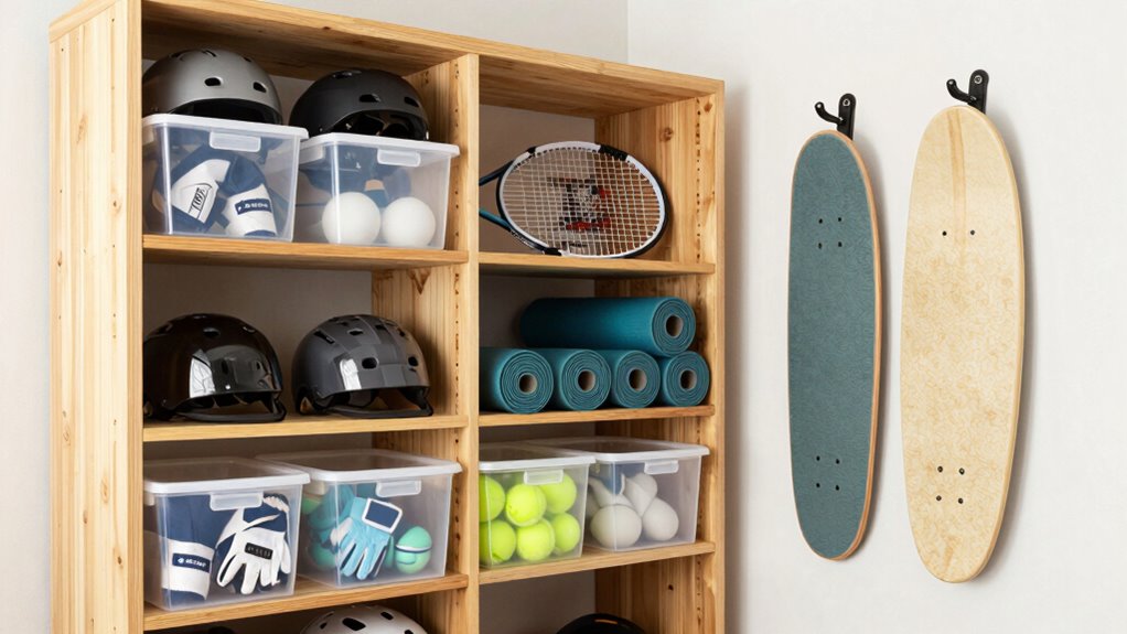 efficient sports gear organization