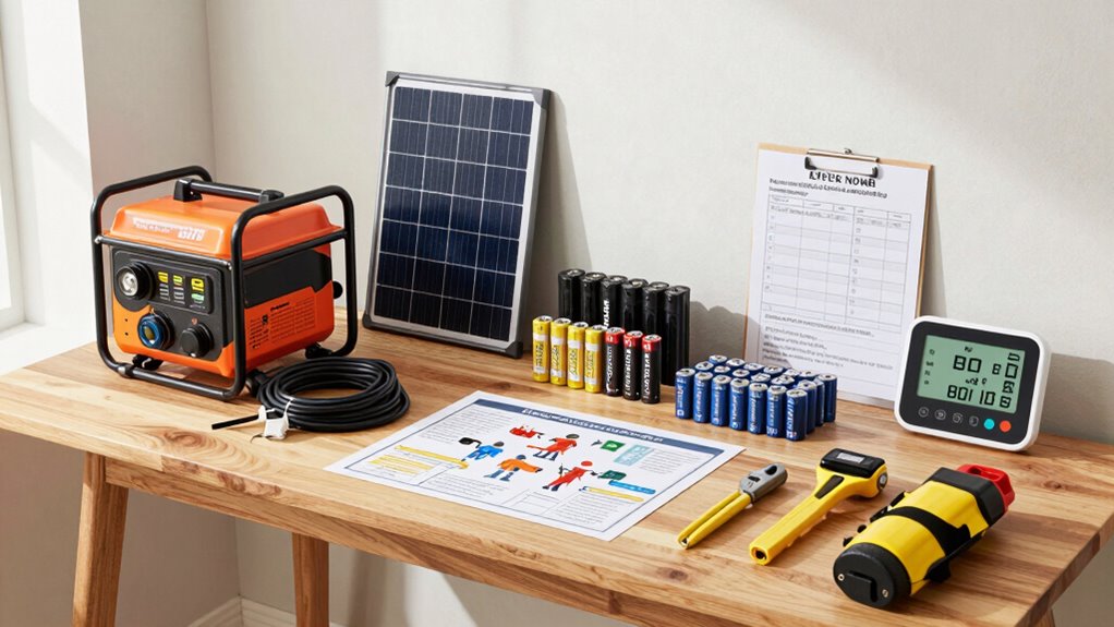 emergency power equipment checklist