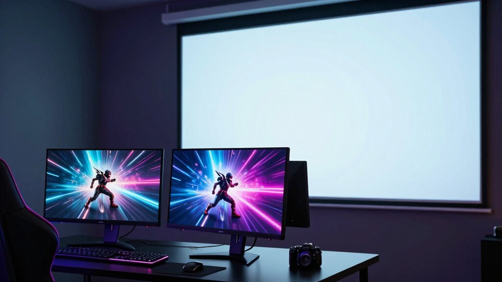 gaming monitors outperform projectors