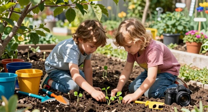 gardening builds kids skills