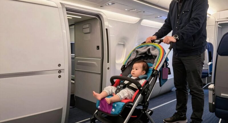 gate checking baby strollers