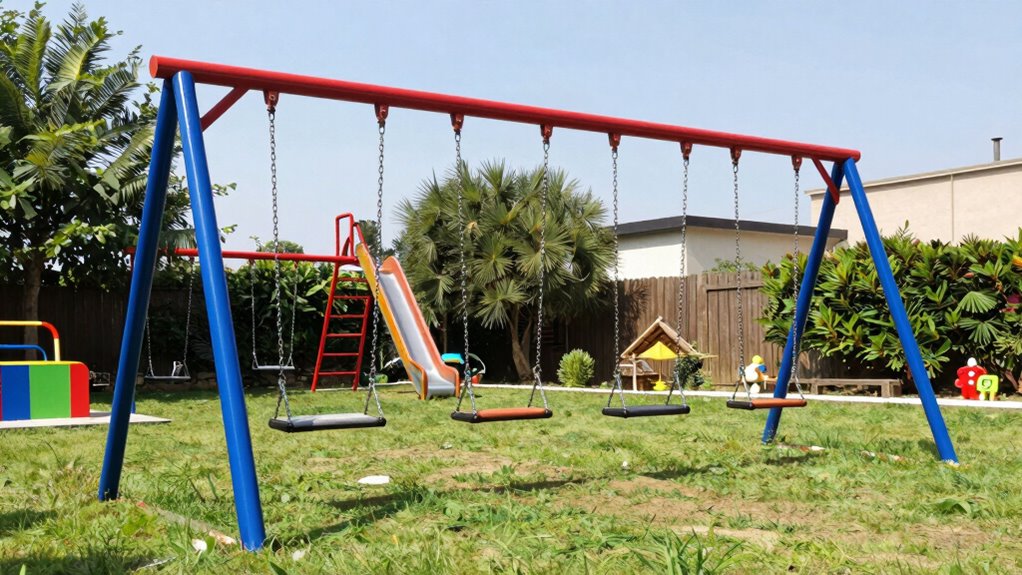 heavy duty safe durable swing set