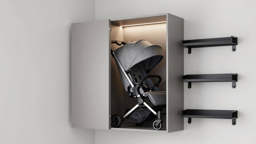 hidden stroller storage solutions