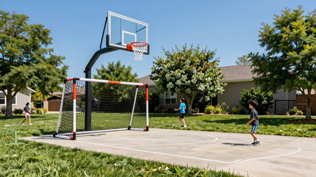 inclusive backyard sports space