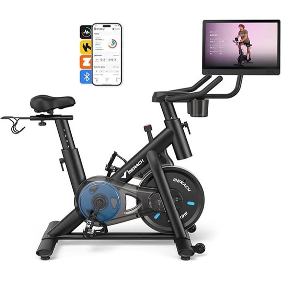 magnetic bike with screen